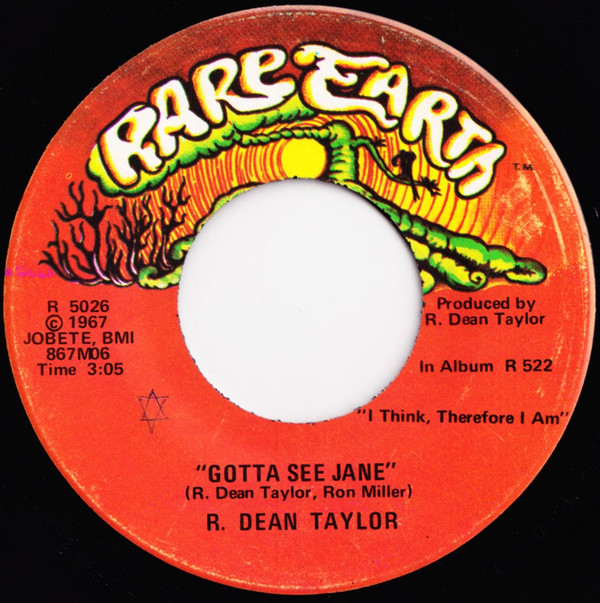 R Dean Taylor - Gotta See Jane  Back Street