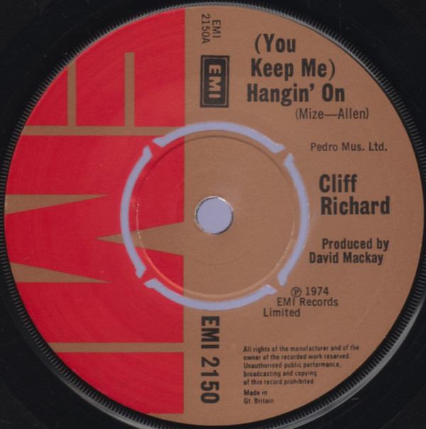 Cliff Richard - You Keep Me Hangin On