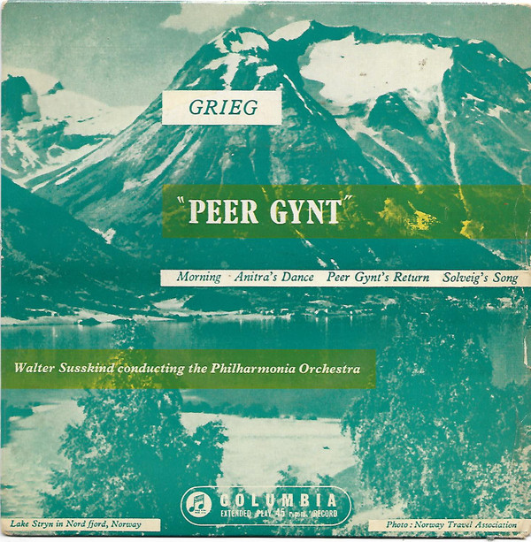 Grieg Walter Susskind The Philharmonia Orchestra - Peer Gynt