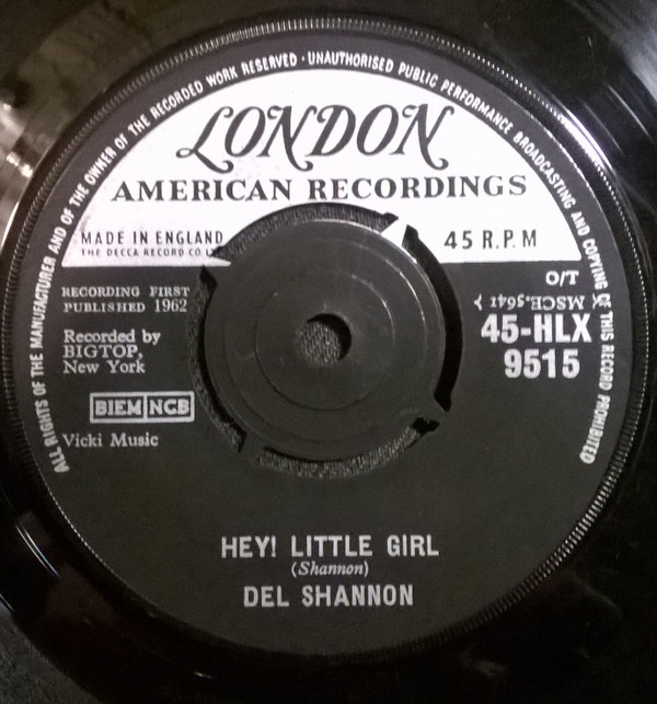 Del Shannon - Hey Little Girl