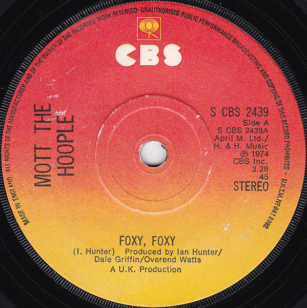 Mott The Hoople - Foxy Foxy