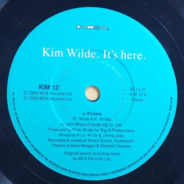Kim Wilde - Its Here
