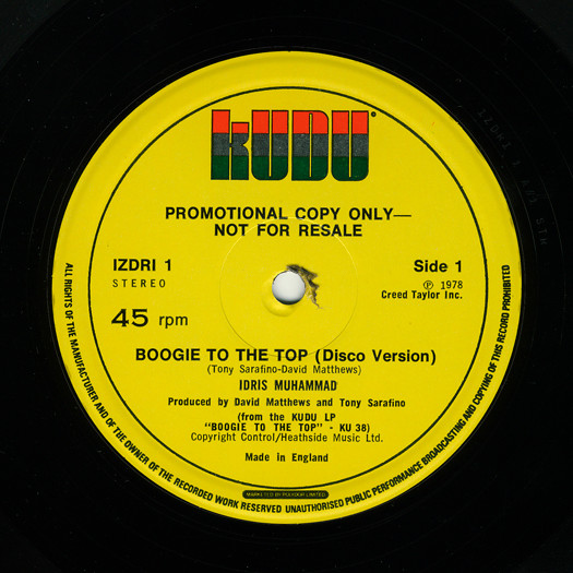 Idris Muhammad -  Boogie To The Top