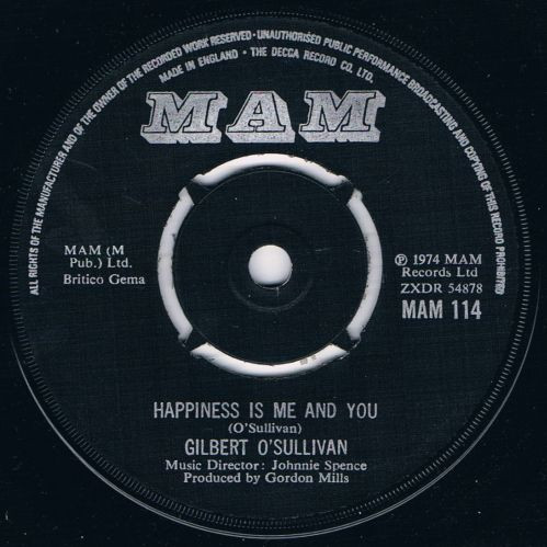 Gilbert OSullivan - Happiness Is Me And You