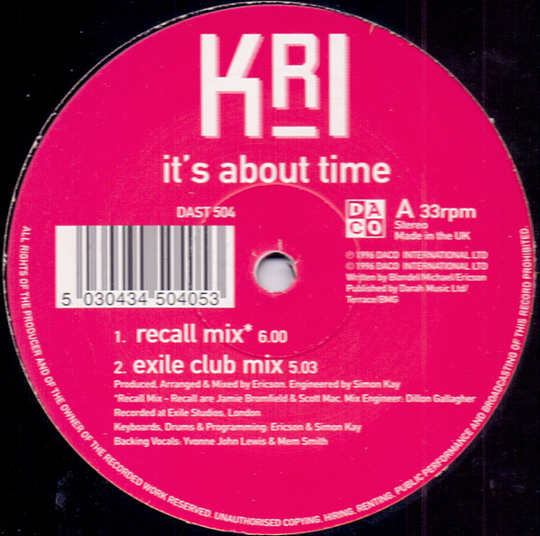 KRI - ITS ABOUT TIME