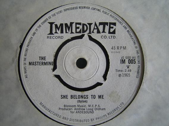 The Masterminds - She Belongs To Me