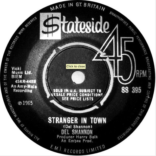 Del Shannon - Stranger In Town