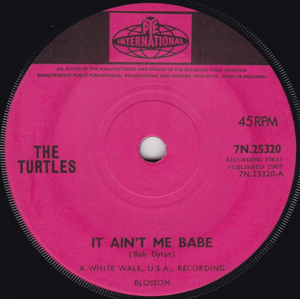 The Turtles - It Aint Me Babe  Almost There