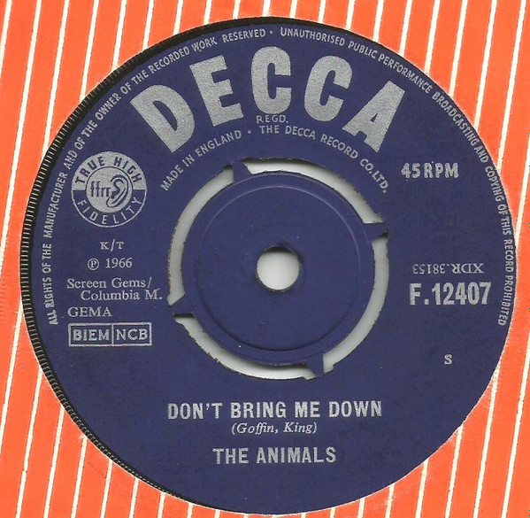 The Animals - Dont Bring Me Down