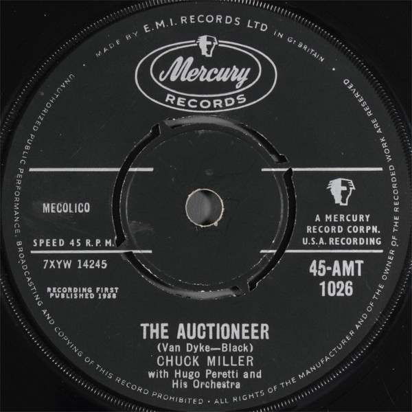 Chuck Miller With The Hugo Peretti Orchestra - The Auctioneer  Baby Doll