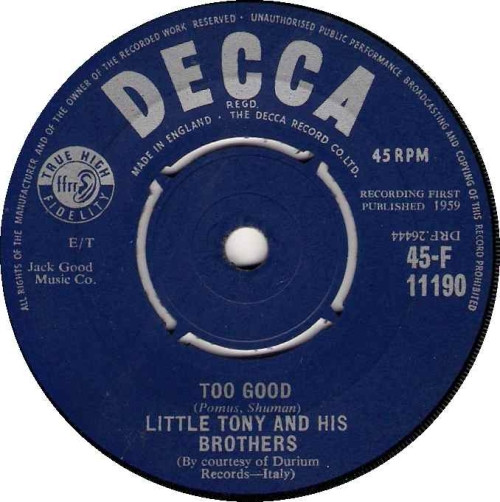 Little Tony And His Brothers - Too Good