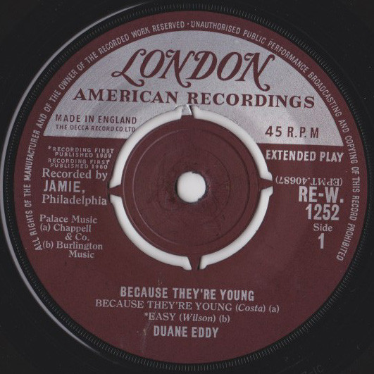 Duane Eddy - Because Theyre Young