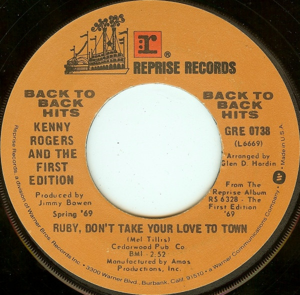 Kenny Rogers And The First Edition - Ruby Dont Take Your Love To Town