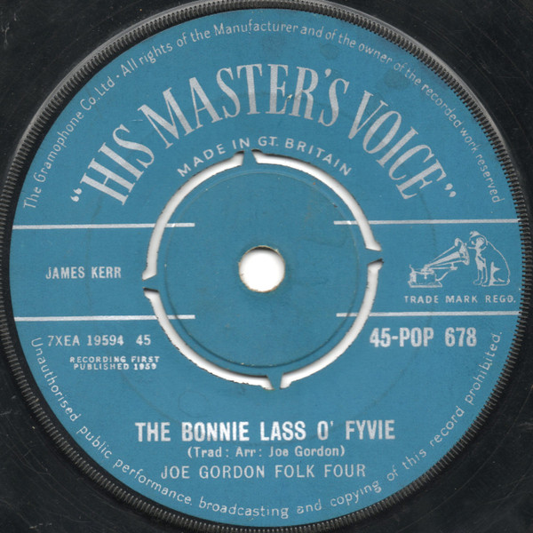 Joe Gordon Folk Four - The Bonnie Lass O Fyvie