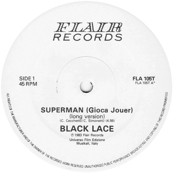 Black Lace - Superman Gioca Jouer