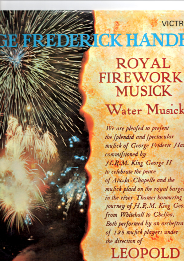 Leopold Stokowski  George Frideric Handel -  Royal Fireworks Musick Water Musick