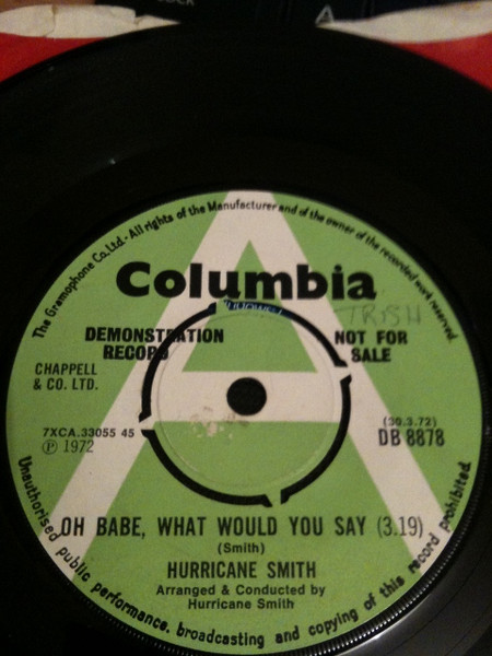 Hurricane Smith - Oh Babe What Would You Say