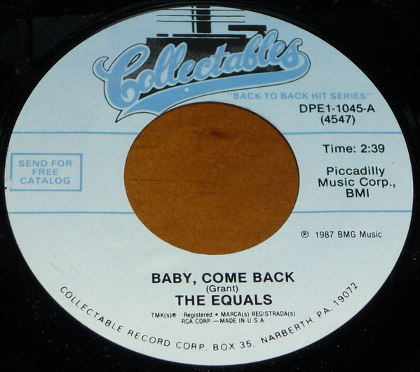 The Equals - Baby Come Back  Hold Me Closer