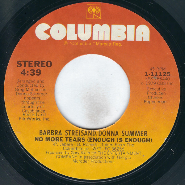 Barbra Streisand  Donna Summer -  No More Tears Enough Is Enough