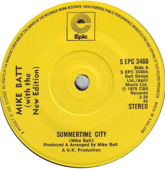 Mike Batt With The New Edition - Summertime City
