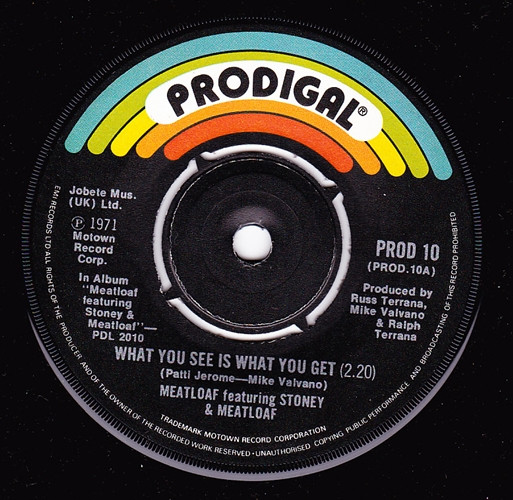 Stoney  Meatloaf -  What You See Is What You Get