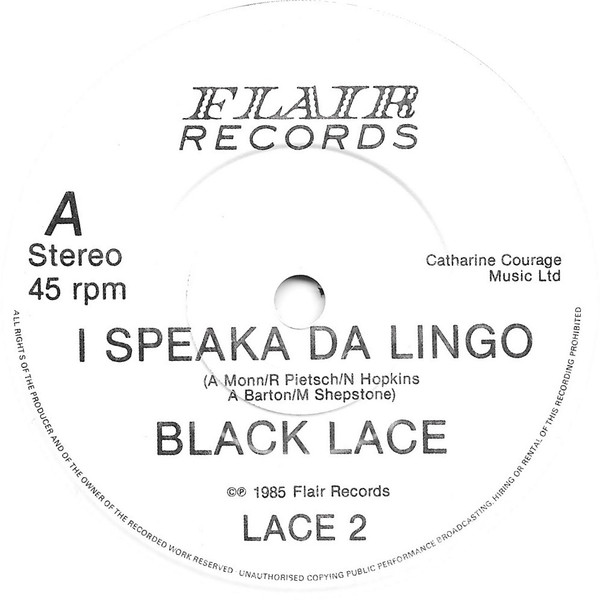 Black Lace - I Speaka Da Lingo  El Vino Collapso