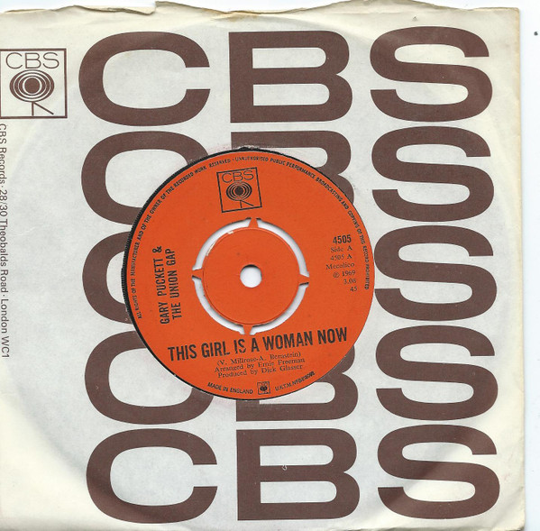 Gary Puckett  The Union Gap - This Girl Is A Woman Now