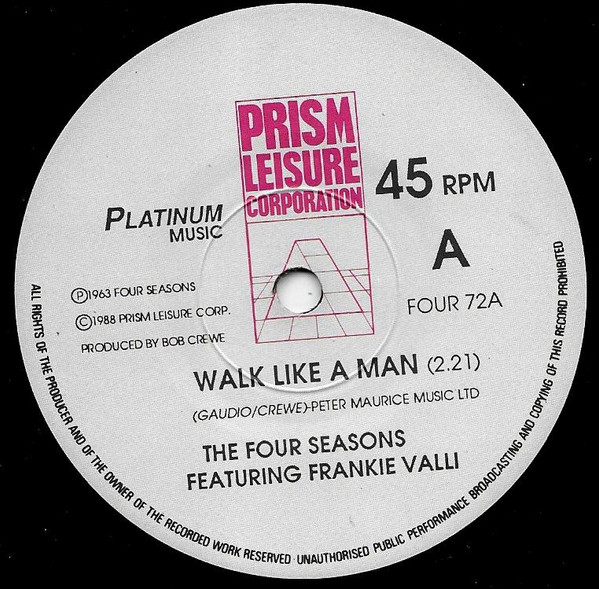 The Four Seasons Featuring Frankie Valli -  Walk Like A Man  Sherry