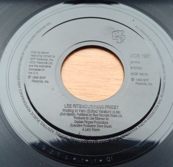 Lee Ritenour  Maxi Priest - Waiting In Vain Edited Version  Boss City