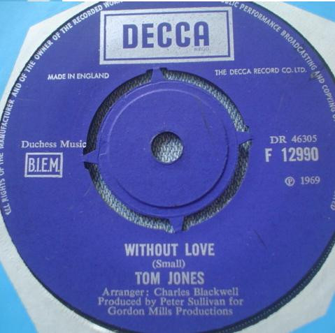 Tom Jones - Without Love  A Man Who Knows Too Much