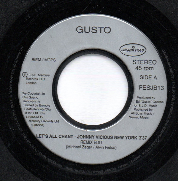 Gusto - Lets All Chant