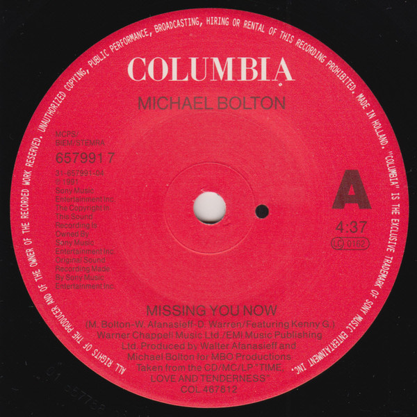 Michael Bolton - Missing You Now