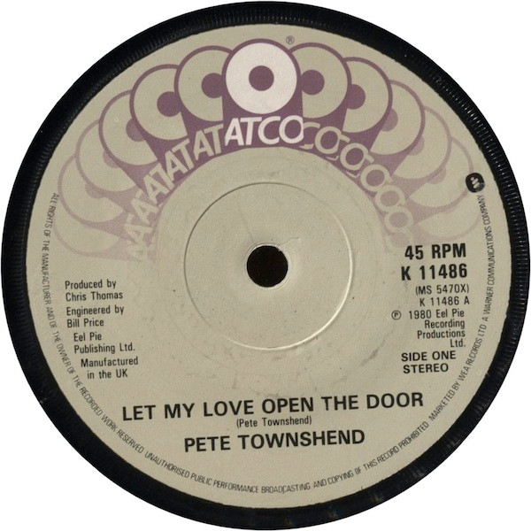 Pete Townshend -  Let My Love Open The Door