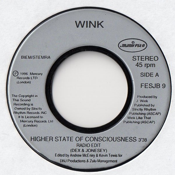 Wink - Higher State Of Consciousness
