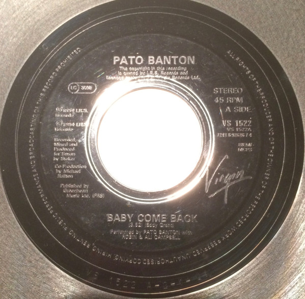 Pato Banton - Baby Come Back