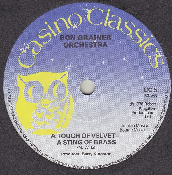 The Ron Grainer Orchestra -  A Touch Of Velvet  A Sting Of Brass