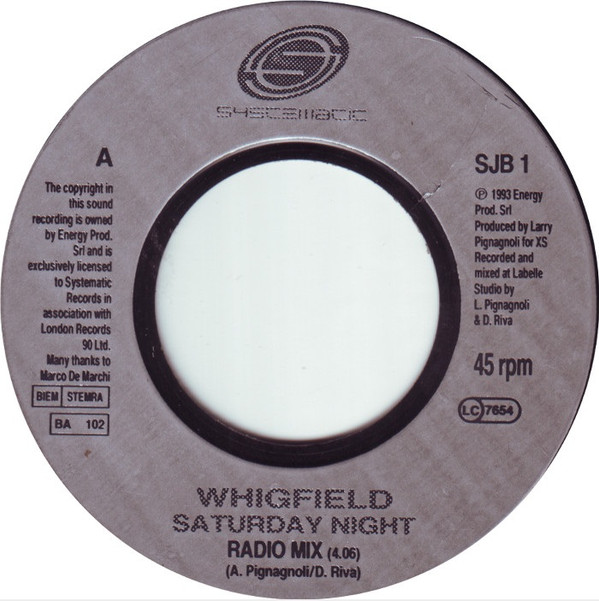 Whigfield - Saturday Night