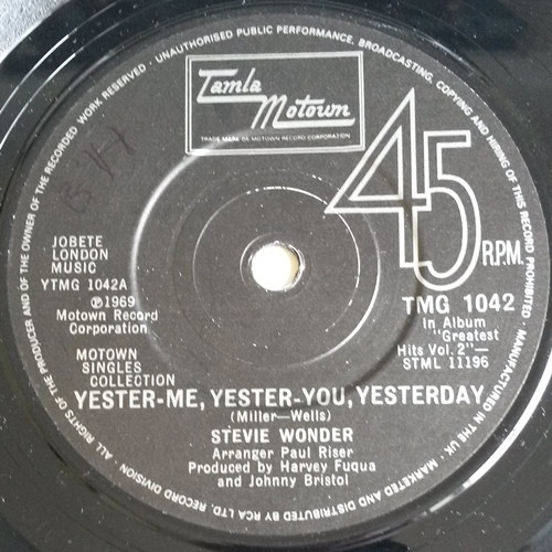 Stevie Wonder -  YesterMe YesterYou Yesterday