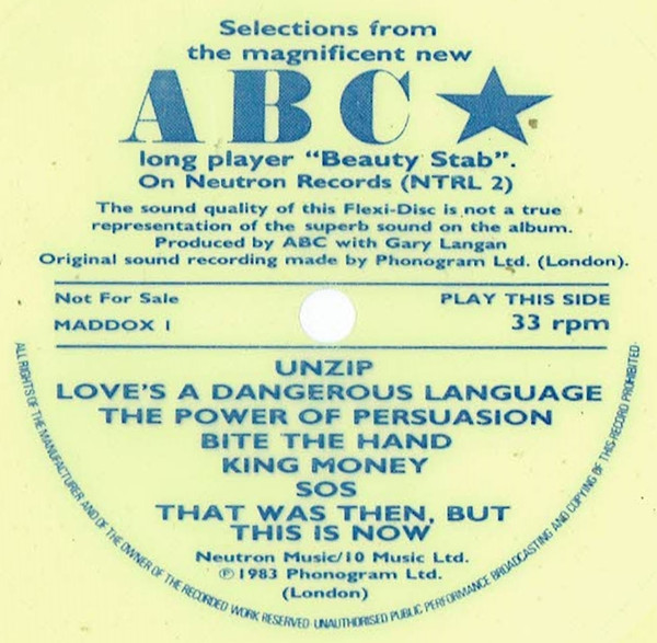 ABC - The Magnificent New ABC Long Player Beauty Stab