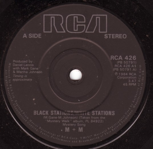 M  M - Black Stations  White Stations
