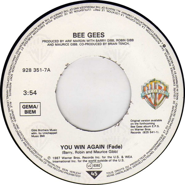 Bee Gees - You Win Again