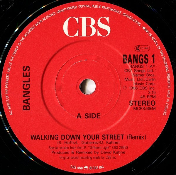 Bangles - Walking Down Your Street