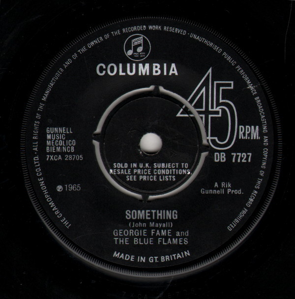 Georgie Fame And The Blue Flames -  Something