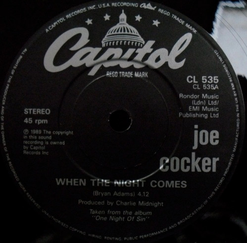 Joe Cocker - When The Night Comes