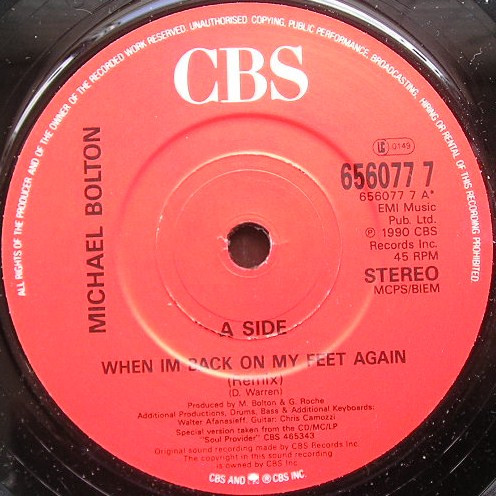 Michael Bolton - When Im Back On My Feet Again Remix