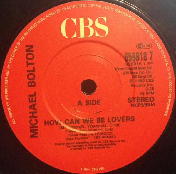Michael Bolton - How Can We Be Lovers