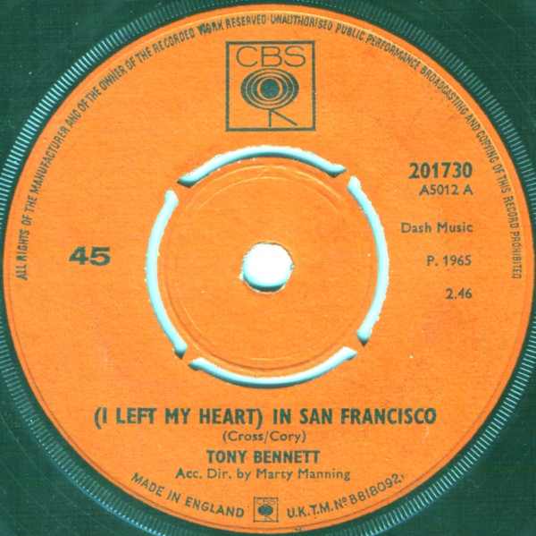 Tony Bennett - I Left My Heart In San Francisco