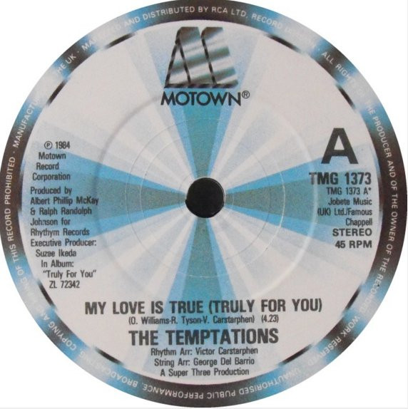 The Temptations -  My Love Is True Truly For You