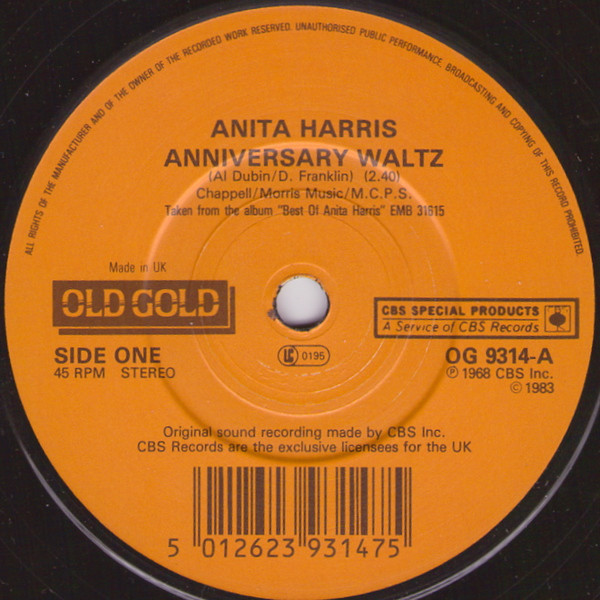 Anita Harris - Anniversary Waltz  Just Loving You