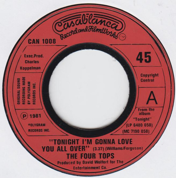 The Four Tops - Tonight Im Gonna Love You All Over